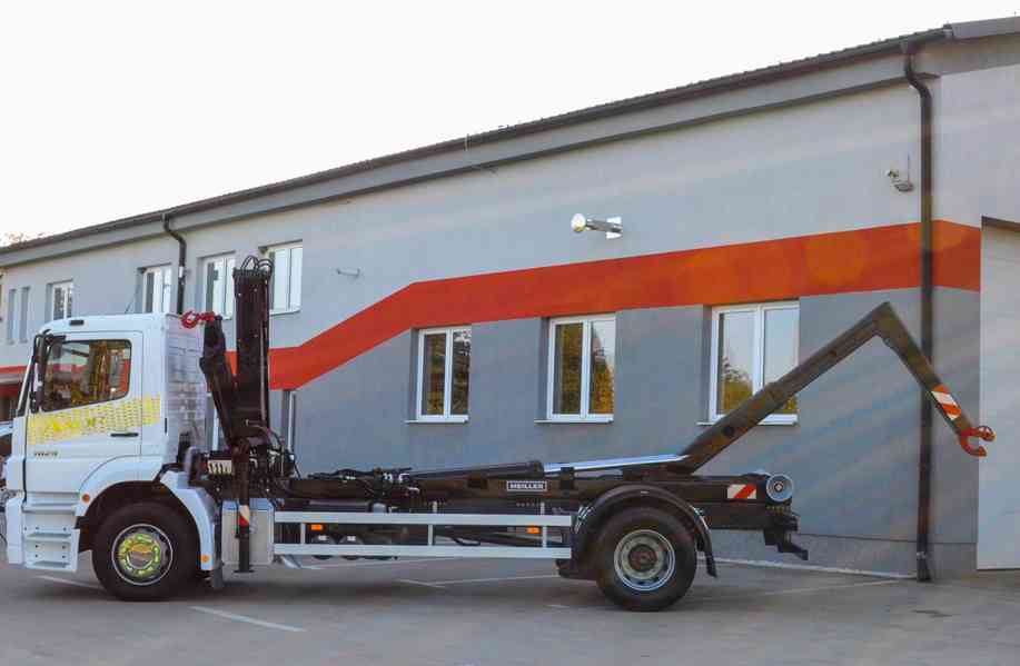 MERCEDES AXOR 1829 HÁKOVÝ NOSIČ KONTEJNERŮ HYDRAULICKÁ RUKA - foto 97