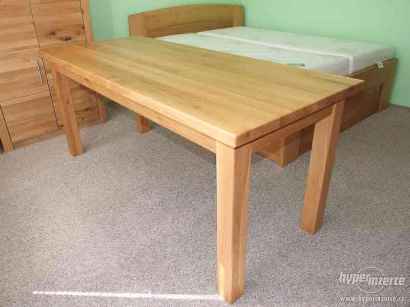 Nový velký masivní dubový stůl pro až 8 lidí - Odvezu - foto 1