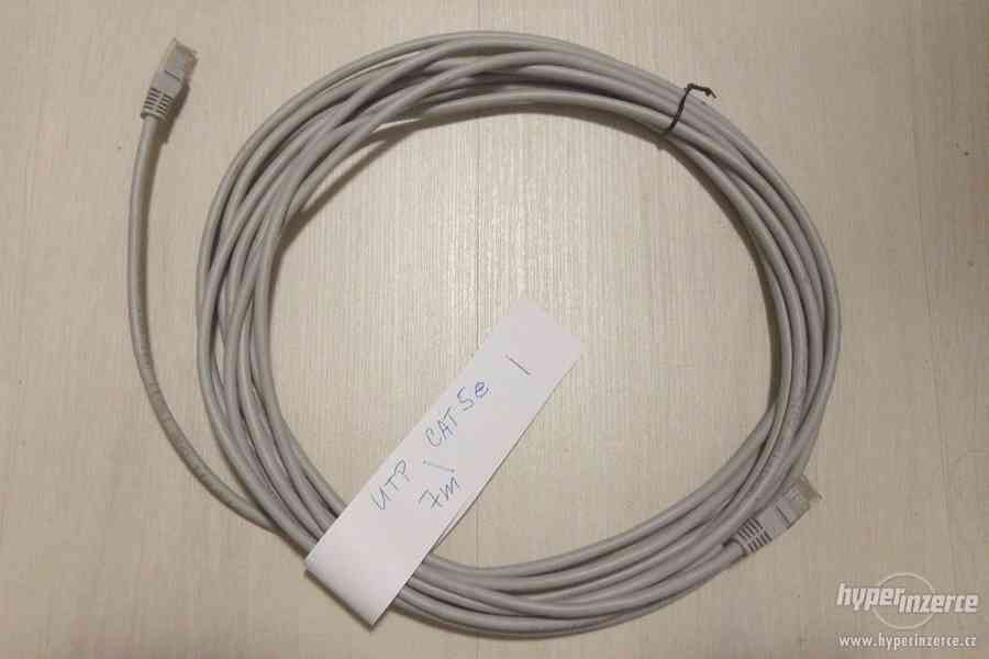 Síťový kabel LAN 7m CAT5e - RJ45 konektory - foto 1