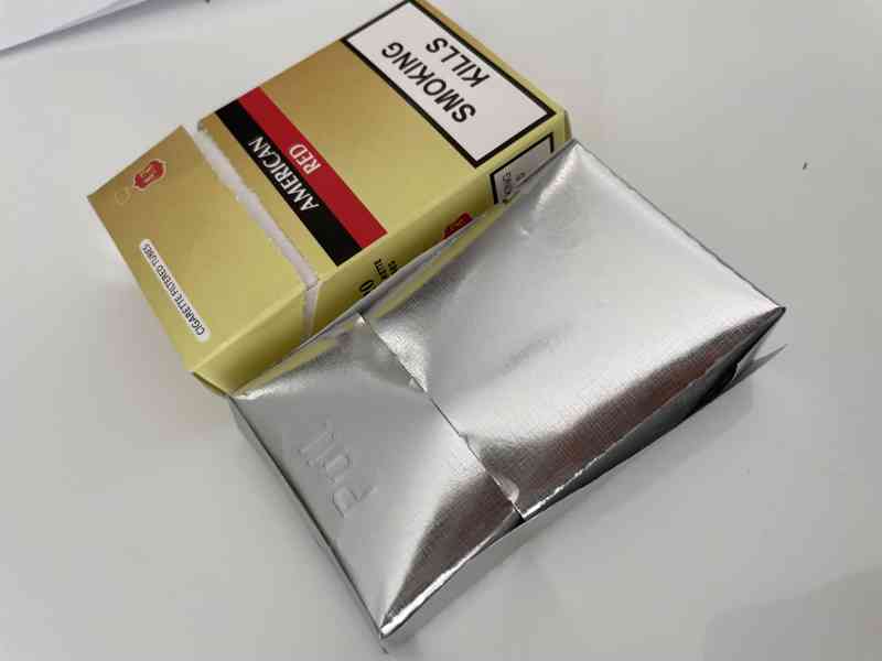 stříbro, stříbrný papír na krabičky cigaret na cigarety - foto 6