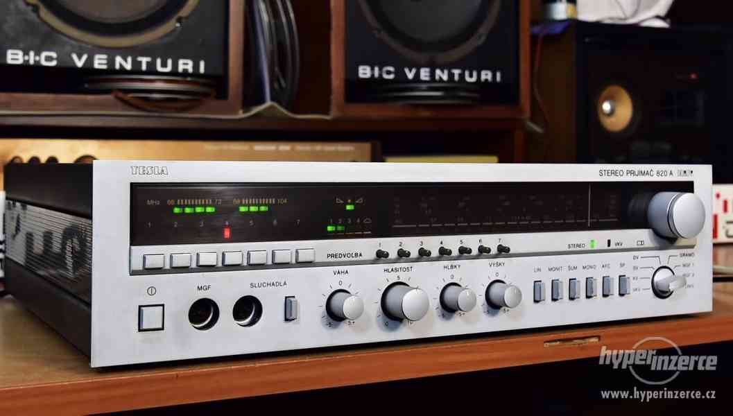 Tesla 820A stereo receiver - Unikátní vzhledový stav - foto 1