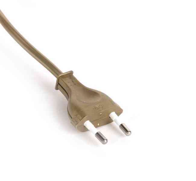 Kabelový kabel s vypínačem zástrčka pro lampy zlatý - foto 3