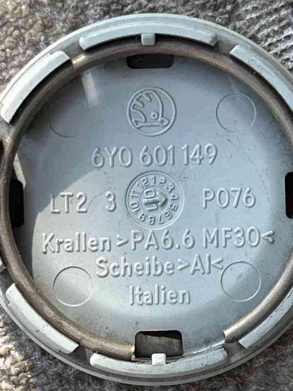 Krytky středu kol 6Y0601149 ŠKODA se znakem - foto 2