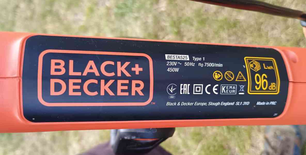 Elektrický vyžínač Black+Decker BESTA525 (450 W) - foto 2