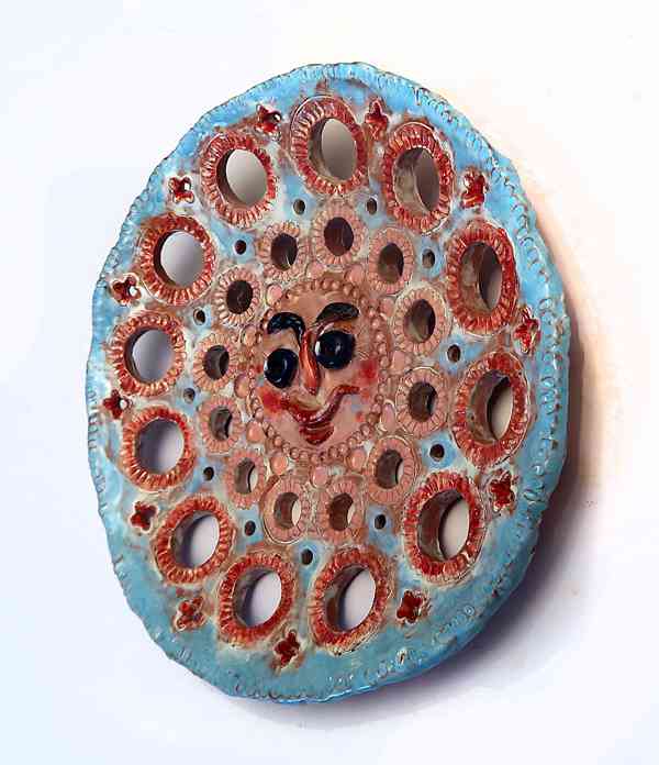 Keramické slunce v talíři - foto 2