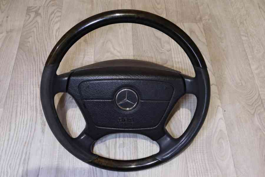 Dřevěný volant Mercedes W210 / W208 / W140 / W124 - foto 4