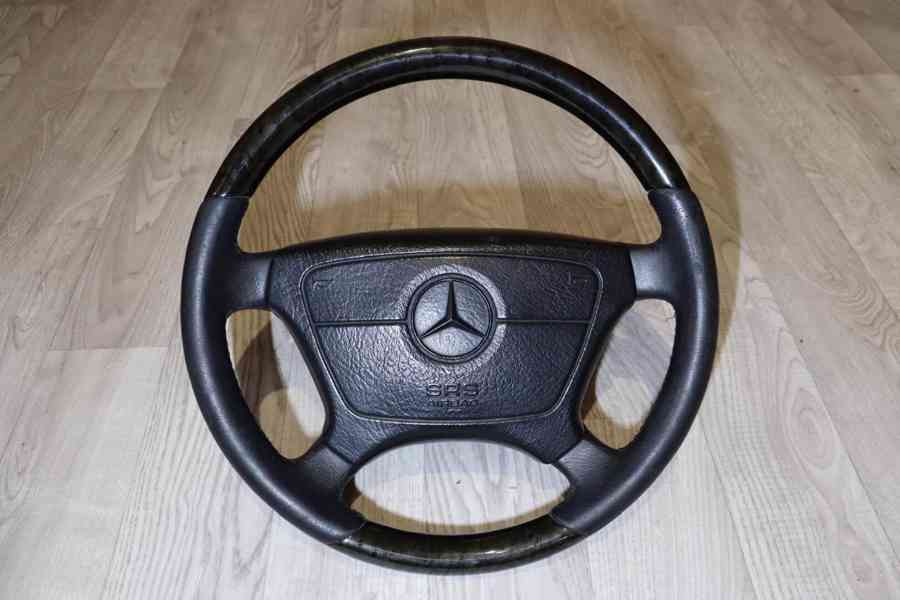 Dřevěný volant Mercedes W210 / W208 / W140 / W124 - foto 3