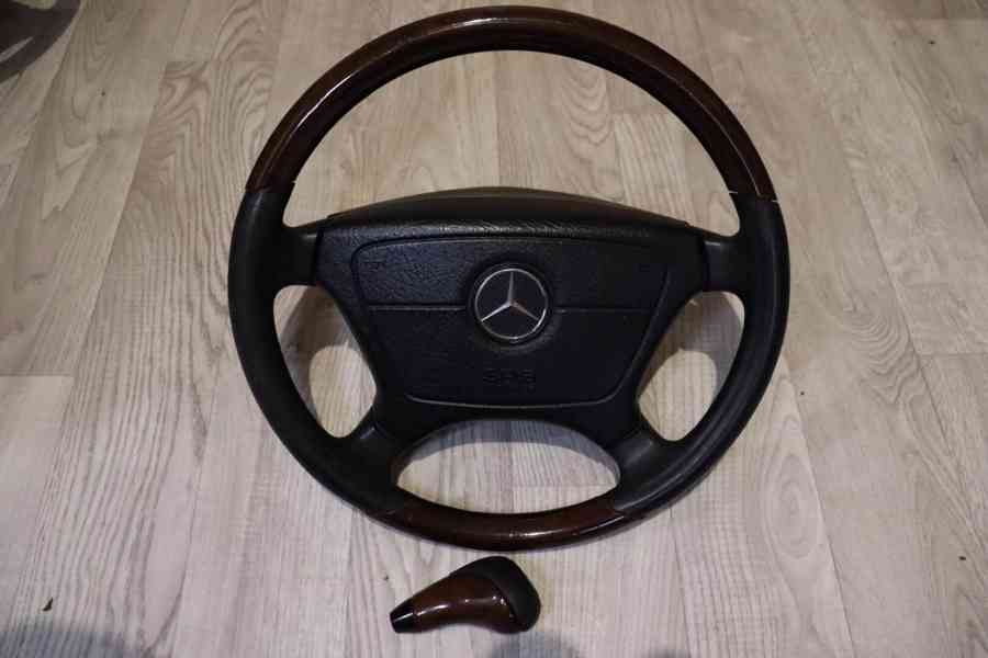 Dřevěný volant Mercedes W210 / W208 / W140 / W124 - foto 5