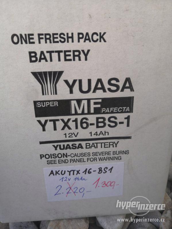 Moto baterie Yuasa YTX16- BS-1 - foto 2