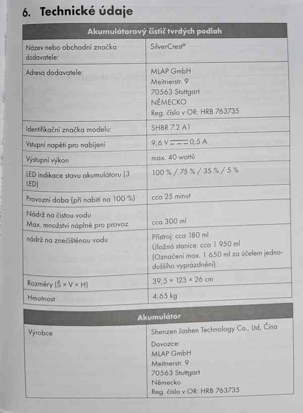 Akumulátorový čistič tvrdých podlah SilverCrest - foto 4