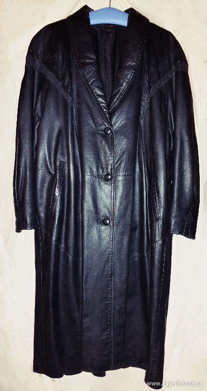 Dámský kožený kabát velikost 44 - foto 1