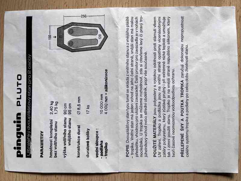 Stan Pinguin Pluto - nový nepoužitý - foto 3