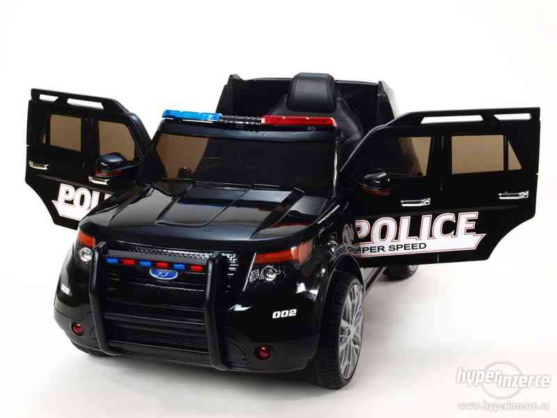 Dětské elektrické auto Policie Černé - foto 4