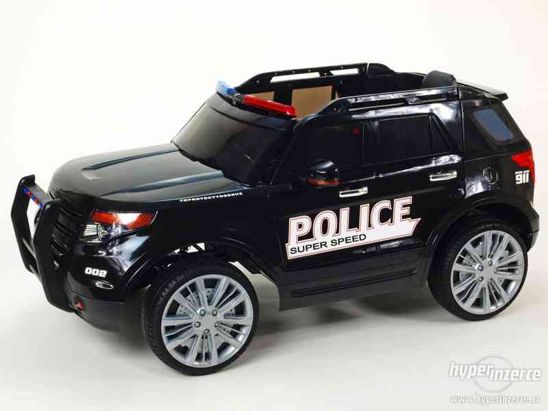 Dětské elektrické auto Policie Černé - foto 5