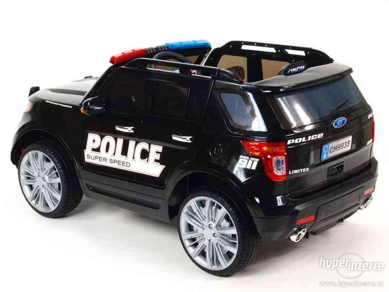 Dětské elektrické auto Policie Černé - foto 7