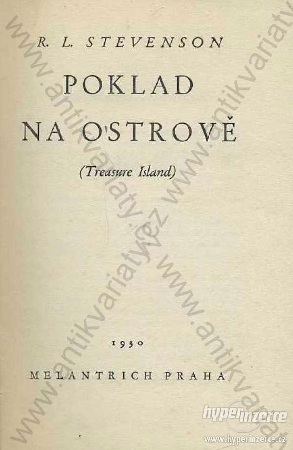 Poklad na ostrově R. L. Stevenson 1930 - foto 1