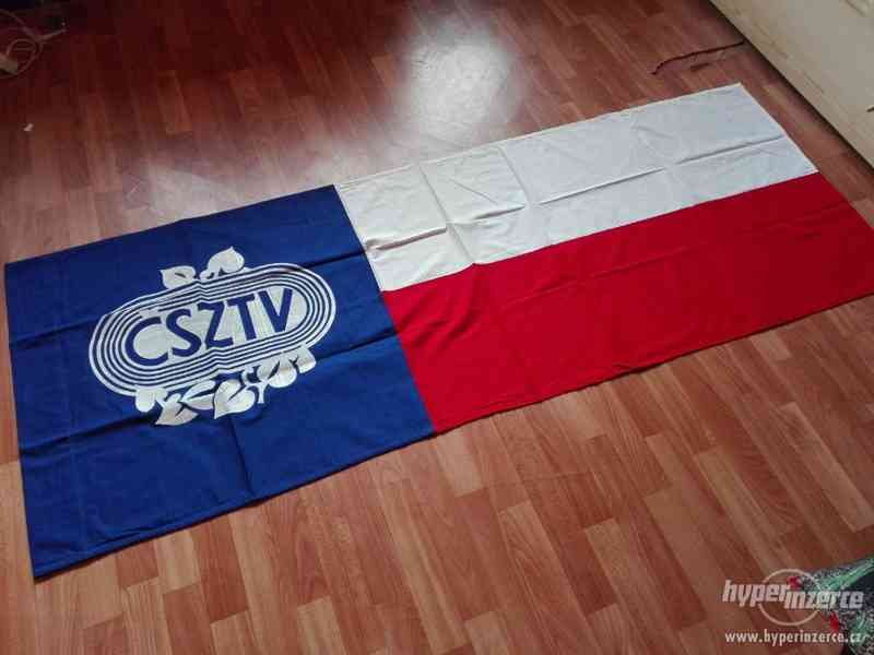 Vlajka Československý zväz telesnej výchovy 73,5x 195cm - foto 2