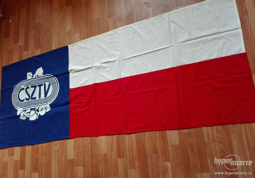 Vlajka Československý zväz telesnej výchovy 73,5x 195cm - foto 6