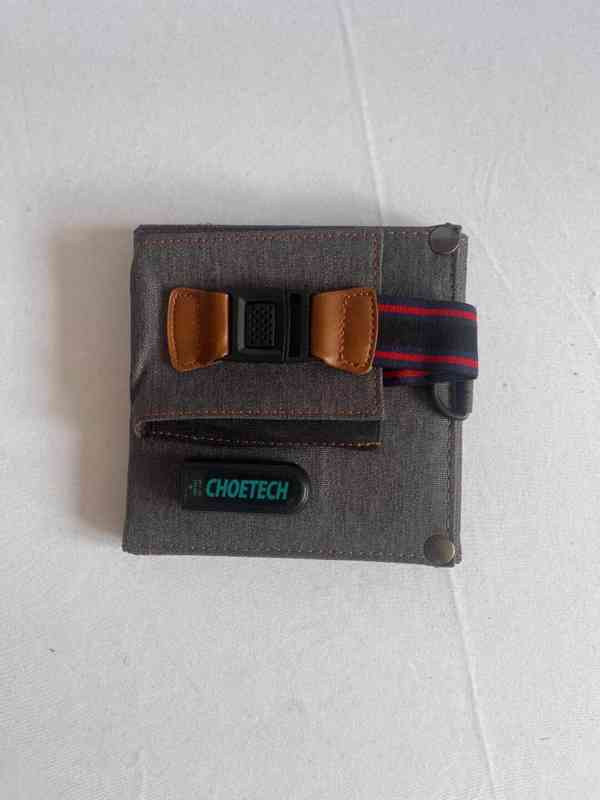 CHOETECH SC004 skládací solární nabíječka 14W, USB-A, šed... - foto 4