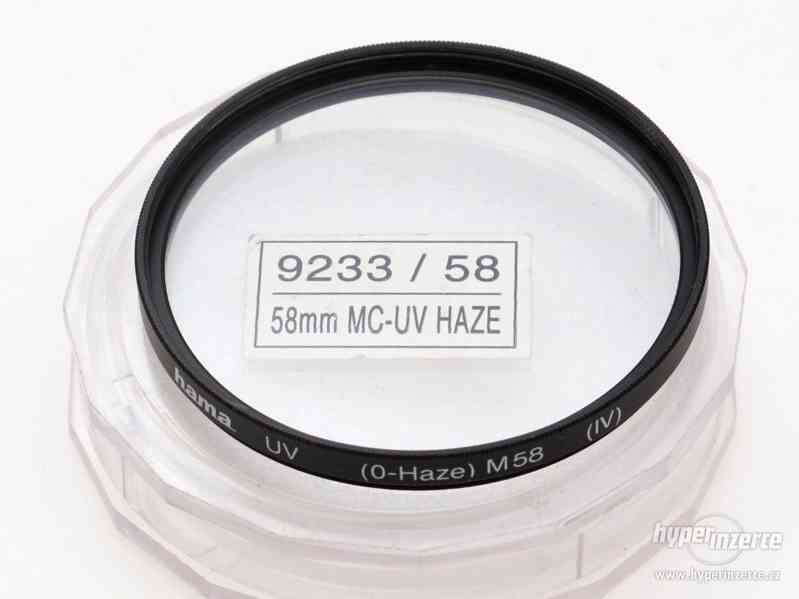 HAMA fotografický filtr UV 0-HAZE 58mm - foto 1