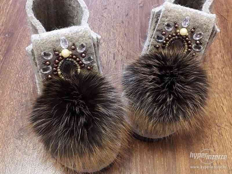 Ruské válenky –  hřejivá, přírodní barefoot zdravotní obuv - foto 21