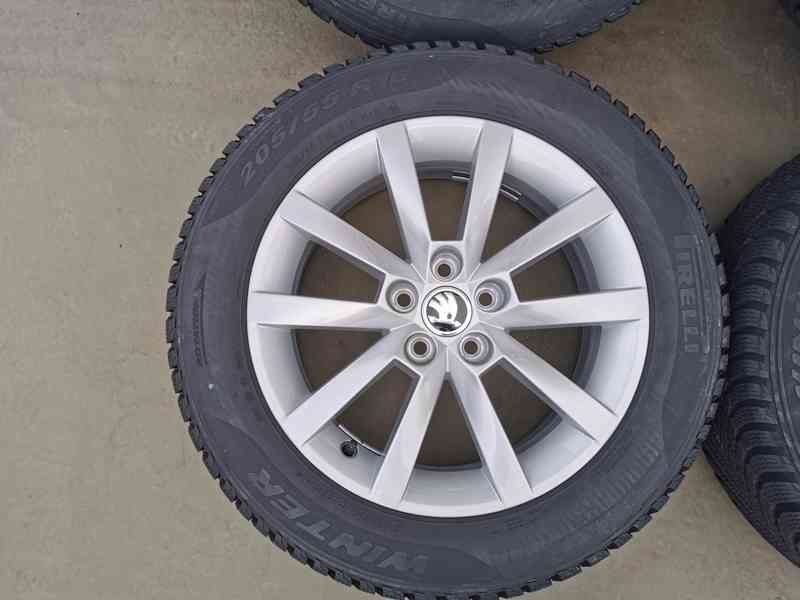 205/55R16 alu kola škoda scala 6x16 5x100 ET35 zimní pneu - foto 7