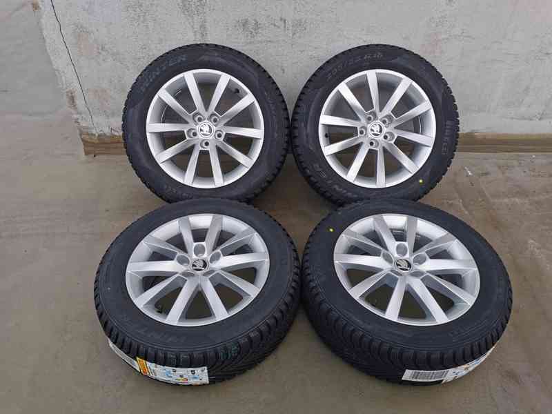 205/55R16 alu kola škoda scala 6x16 5x100 ET35 zimní pneu - foto 8