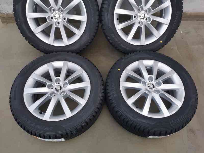 205/55R16 alu kola škoda scala 6x16 5x100 ET35 zimní pneu - foto 3