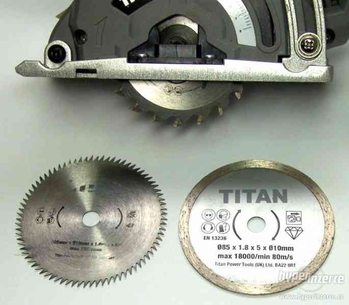 Titan TTB689CSW 500W 85mm mini kruhová pila 230-240V - foto 5
