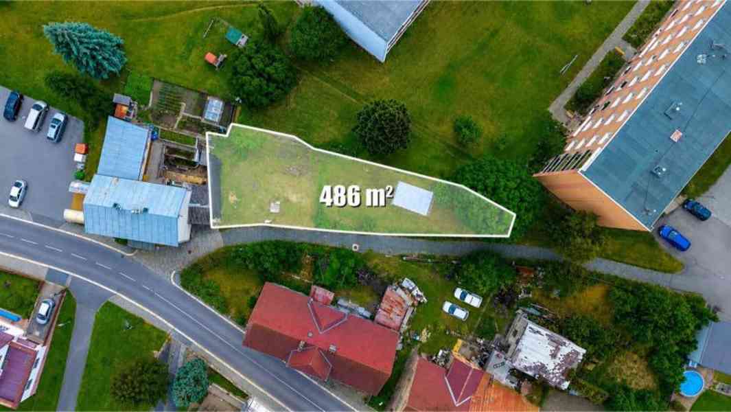 Prodej souboru pozemků 486m2 (Český Dub, ul. Zahradní) - foto 2