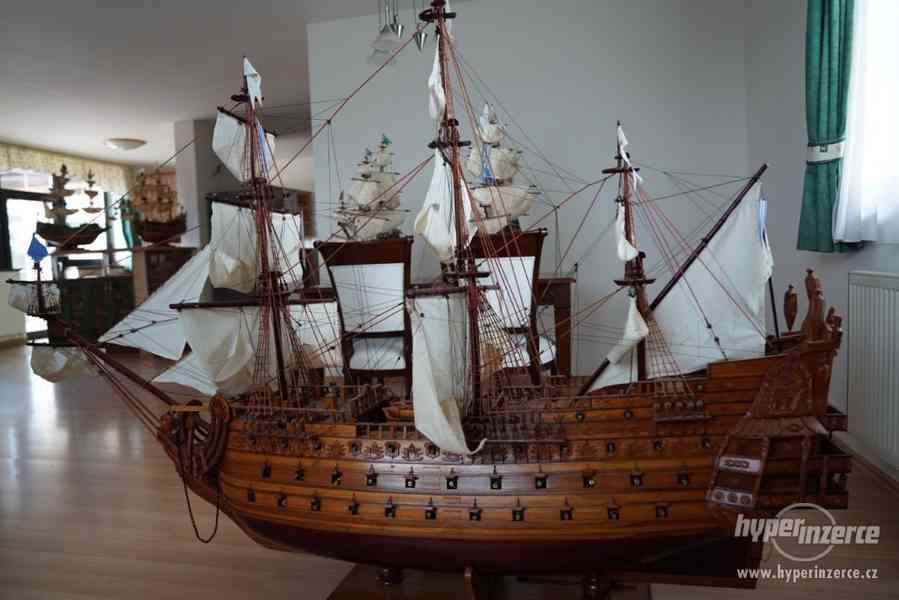 Dřevěný model lodi SOLEIL ROYAL 1669, délka 2,27m - foto 1