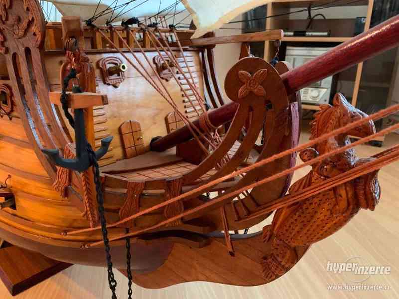 Dřevěný model lodi SOLEIL ROYAL 1669, délka 2,27m - foto 5
