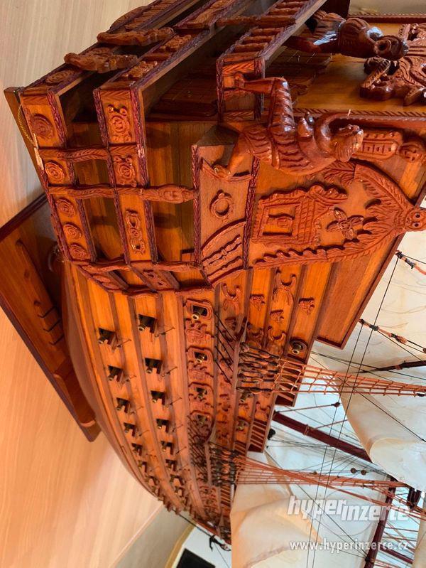Dřevěný model lodi SOLEIL ROYAL 1669, délka 2,27m - foto 6