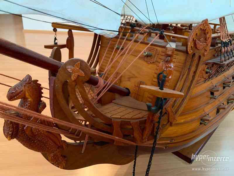 Dřevěný model lodi SOLEIL ROYAL 1669, délka 2,27m - foto 8