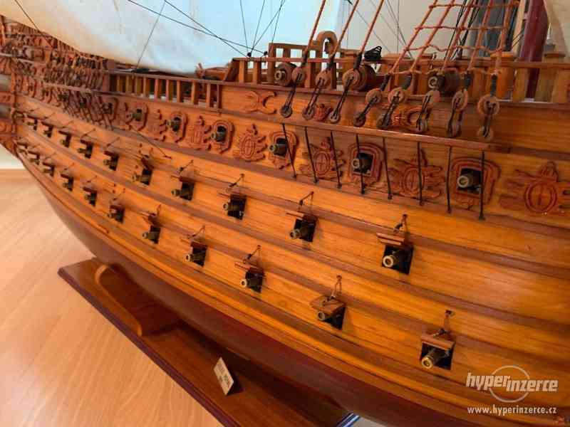 Dřevěný model lodi SOLEIL ROYAL 1669, délka 2,27m - foto 12