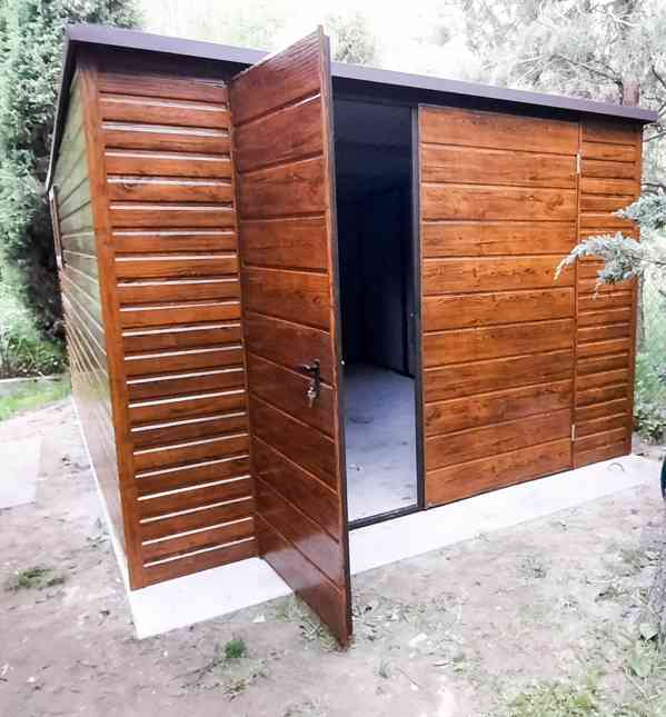 Zahradní domek - 3m x 4m, spád dozadu - vrata + okno TS261 - foto 3