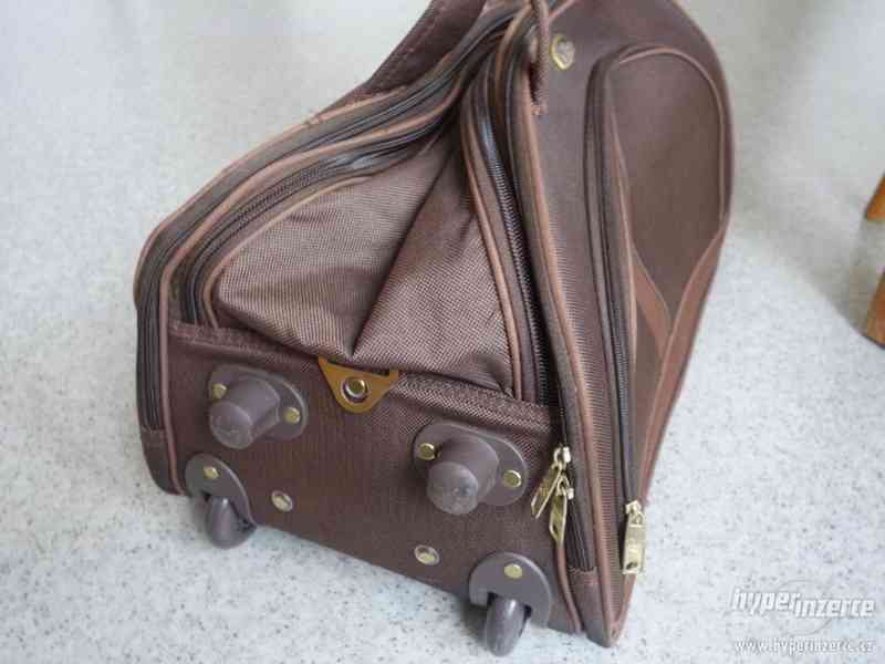 Cestovní taška na kolečkách Vision, hnědá - foto 5