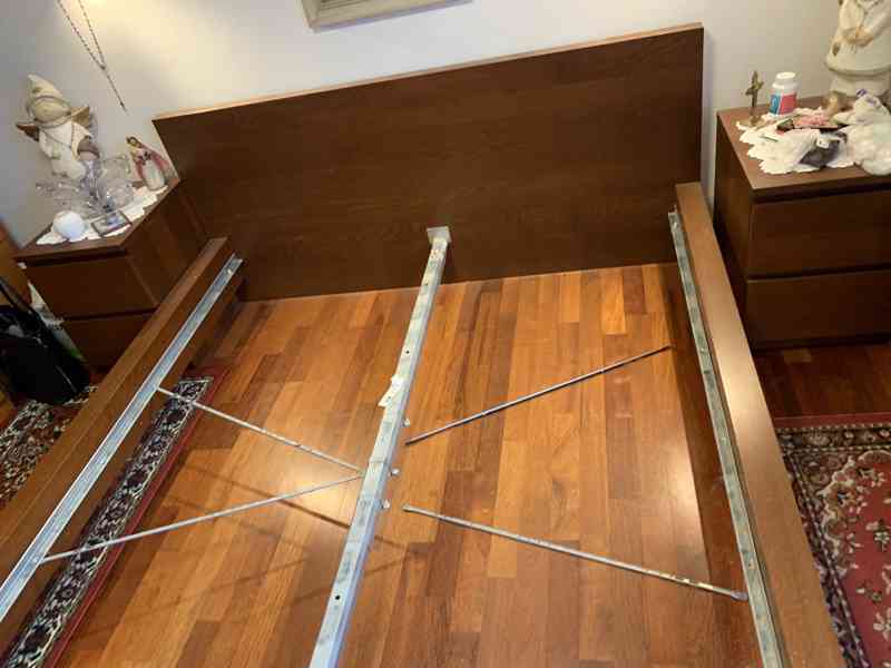 Postel Ikea 160x200 Malm s roštem - foto 5