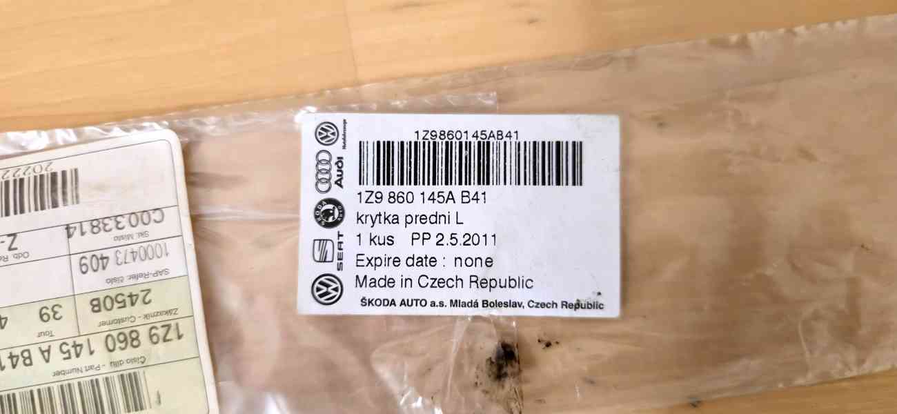 NOVÝ ORIGINÁL přední levý kryt hagusu Octavia 2 1Z9860145A - foto 3