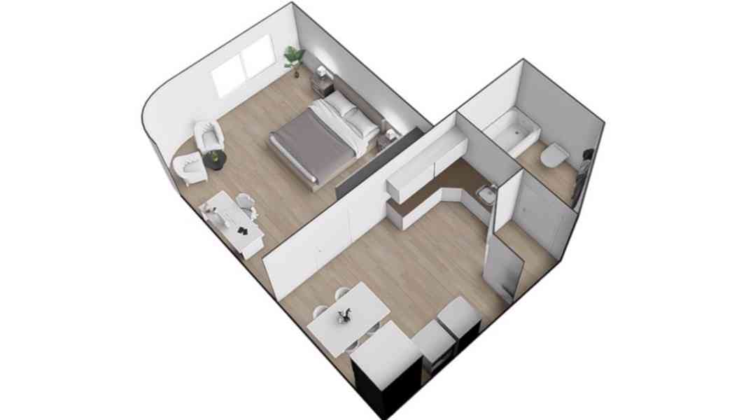 PRONÁJEM PĚKNÉHO CIHLOVÉHO BYTU 1+1,  BRNO – ČERNÁ POLE  - foto 3