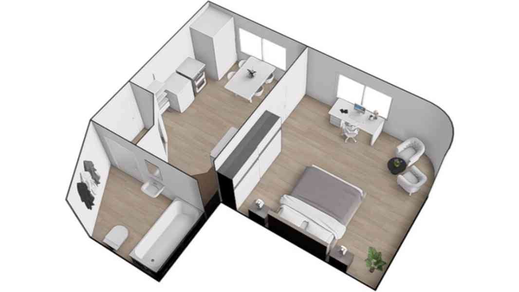 PRONÁJEM PĚKNÉHO CIHLOVÉHO BYTU 1+1,  BRNO – ČERNÁ POLE  - foto 15