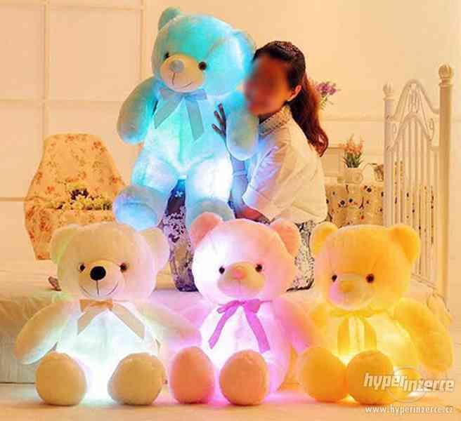 LED svíticí plyšový medvídek /medvěd /teddy 50 cm - foto 1
