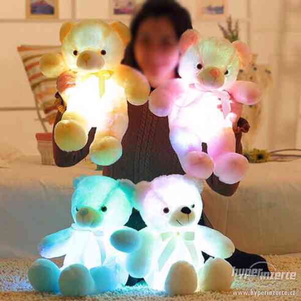 LED svíticí plyšový medvídek /medvěd /teddy 50 cm - foto 3