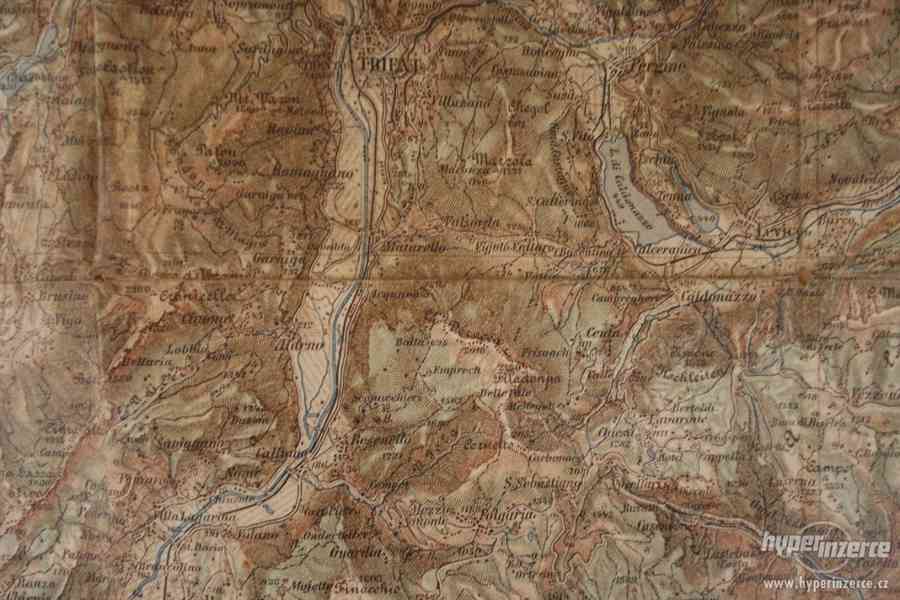 Vojenská mapa Tyroly - Trient - RU armáda - foto 3
