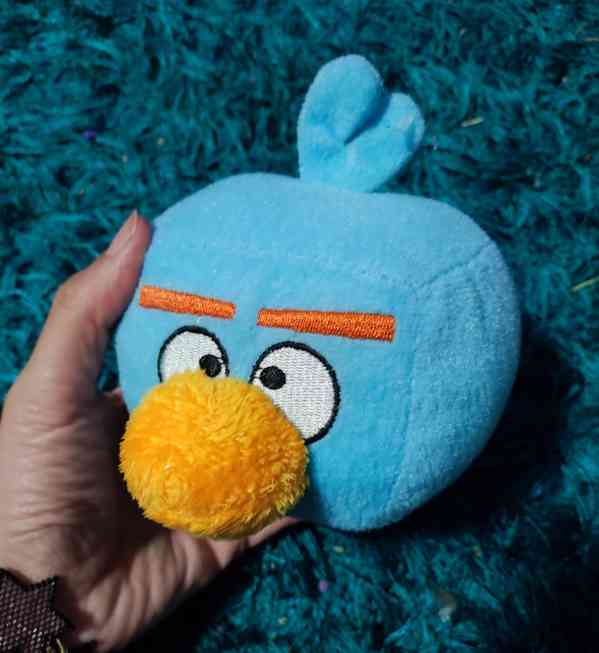 Dětský plyšák Angry Birds, sv. modrý  - foto 1