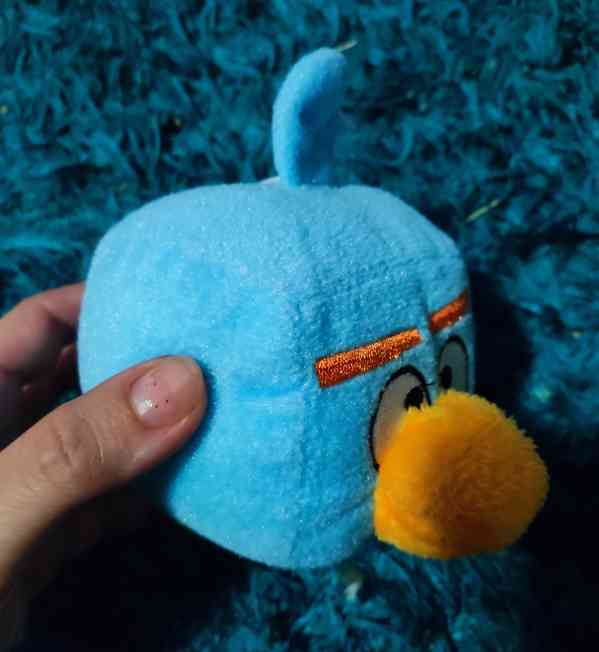 Dětský plyšák Angry Birds, sv. modrý  - foto 4