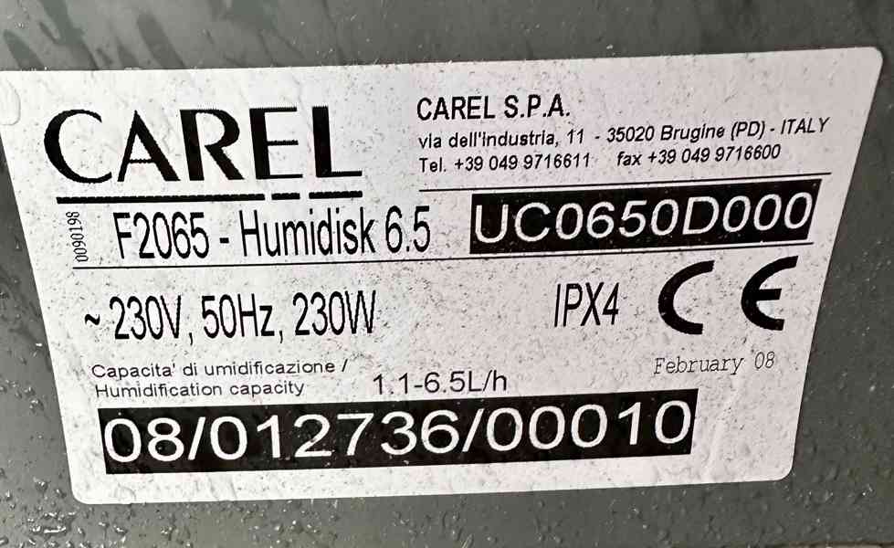 Profesionální odstředivý zvlhčovač CAREL humiDisk 65 - foto 7