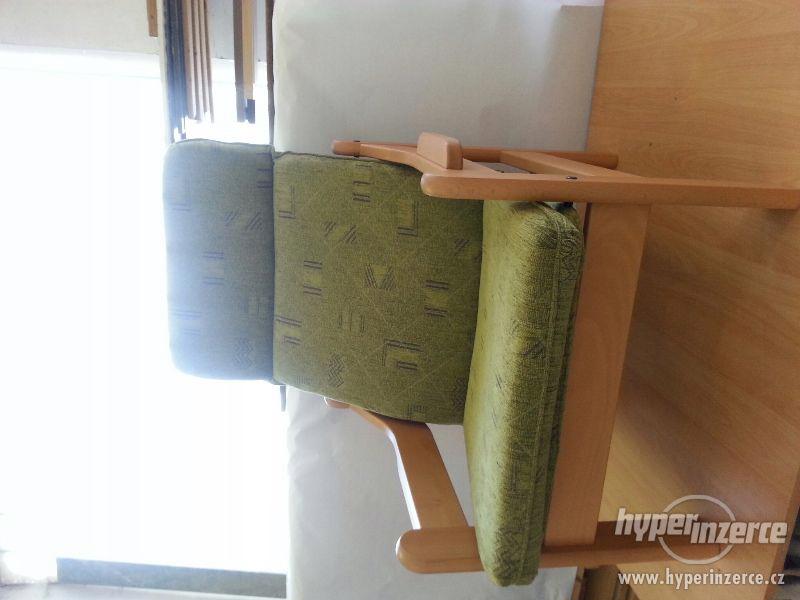 KŘESLO Z MASÍVNÍHO DŘEVA - ZN. JECH - foto 4