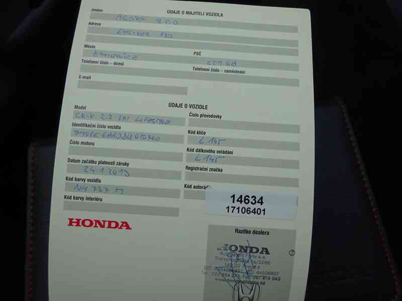 Honda CR-V 2.2 DTCE r.v.2013 1.Maj.serv.kníž.ČR (DPH) - foto 21