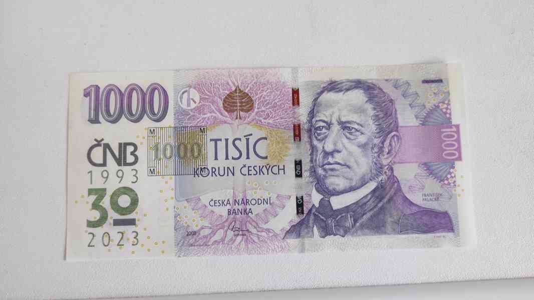 Bankovky ČNB výroční 1000 - foto 2